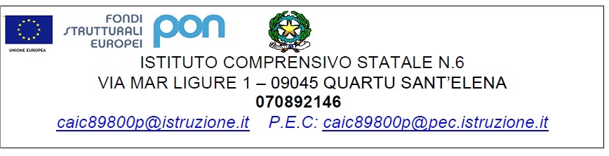 Intestazione carta PON